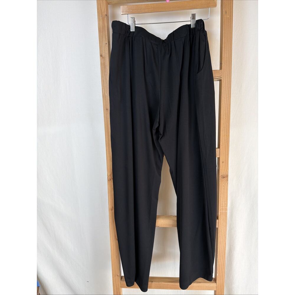NWT Shana Black Lightweight Pockets Barrel Pants #0916 Size XL - Picture 4 of 5